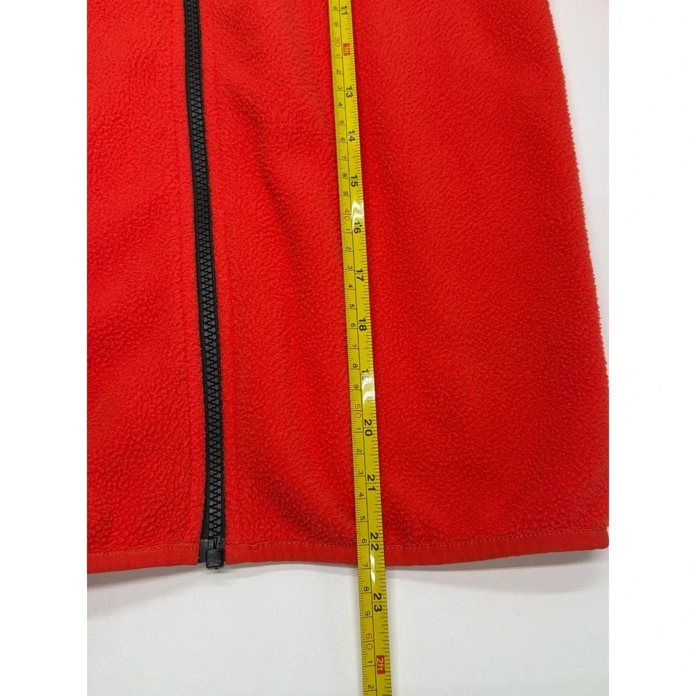The North Face Kids Red Full Zip Fleece Jacket Mock Neck  Medium 10/12